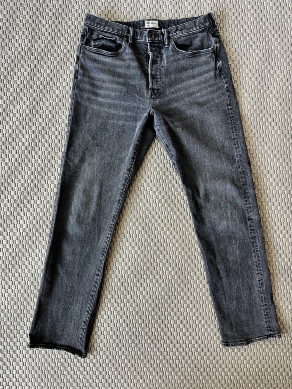 Todd Snyder - Men's Black Worn Wash Selvedge Jeans - Vintage Straight Fit